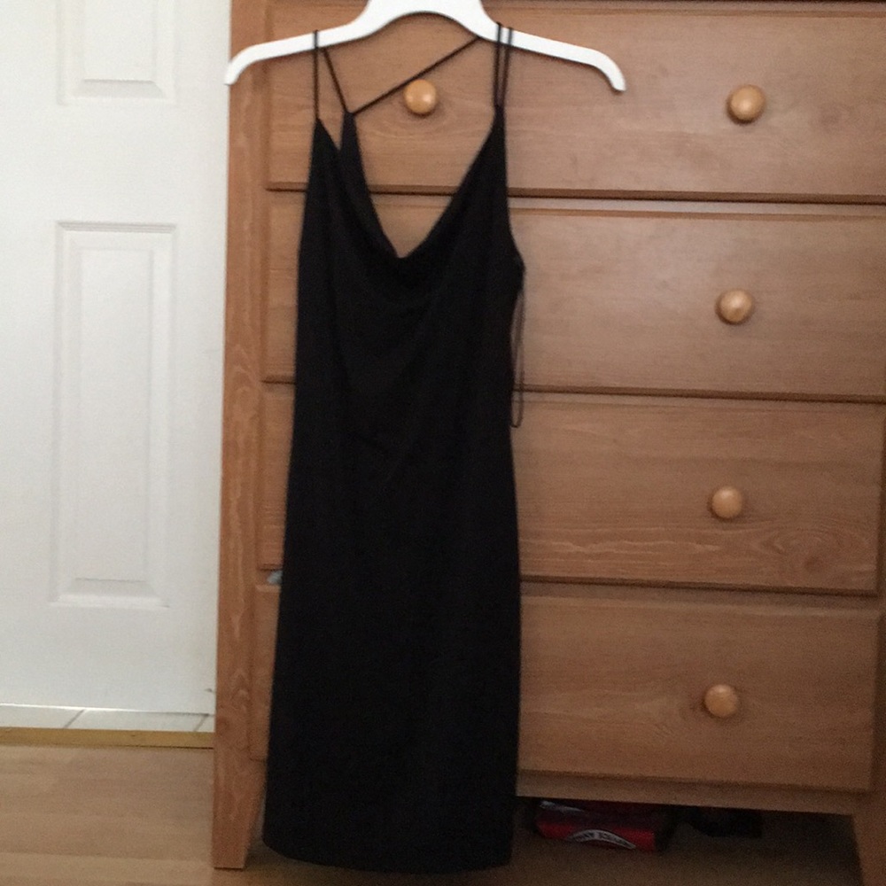 Miss Selfridge Black Cowl Neck NWT Dress